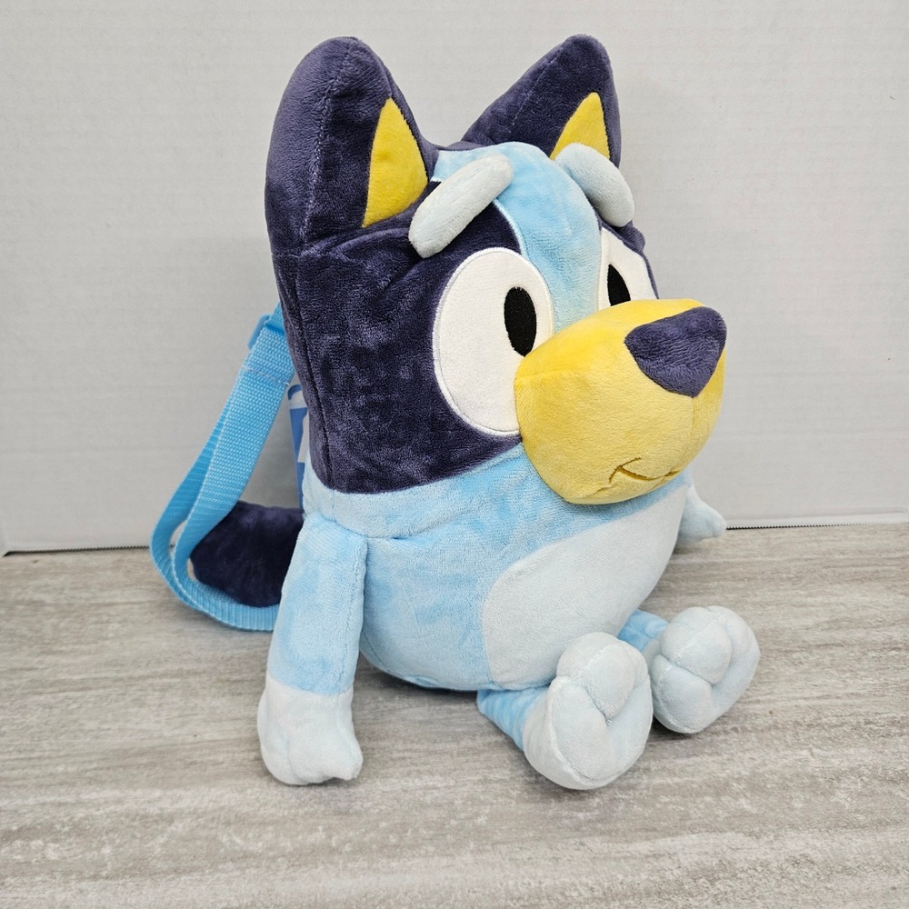 Bluey Plush Character Backpack Small Zippered Bag NWT Accessory Innovations 12in